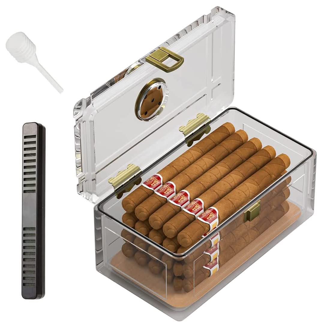 Home Fragrance Maple Walnut - Acryl Sigaar Humidor Met Cederhout Papier