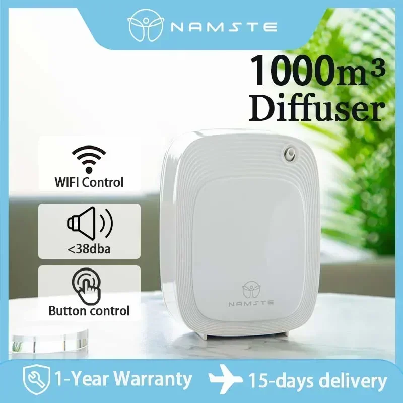 Home Fragrance Essential Oils - Namaste 1000m³ Aroma Diffuser Machine 200ML