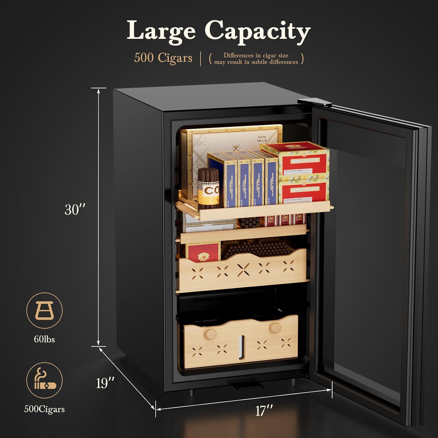 65L Elektrische Sigaar Humidor - Home Fragrance Maple Walnut recensie en prijs