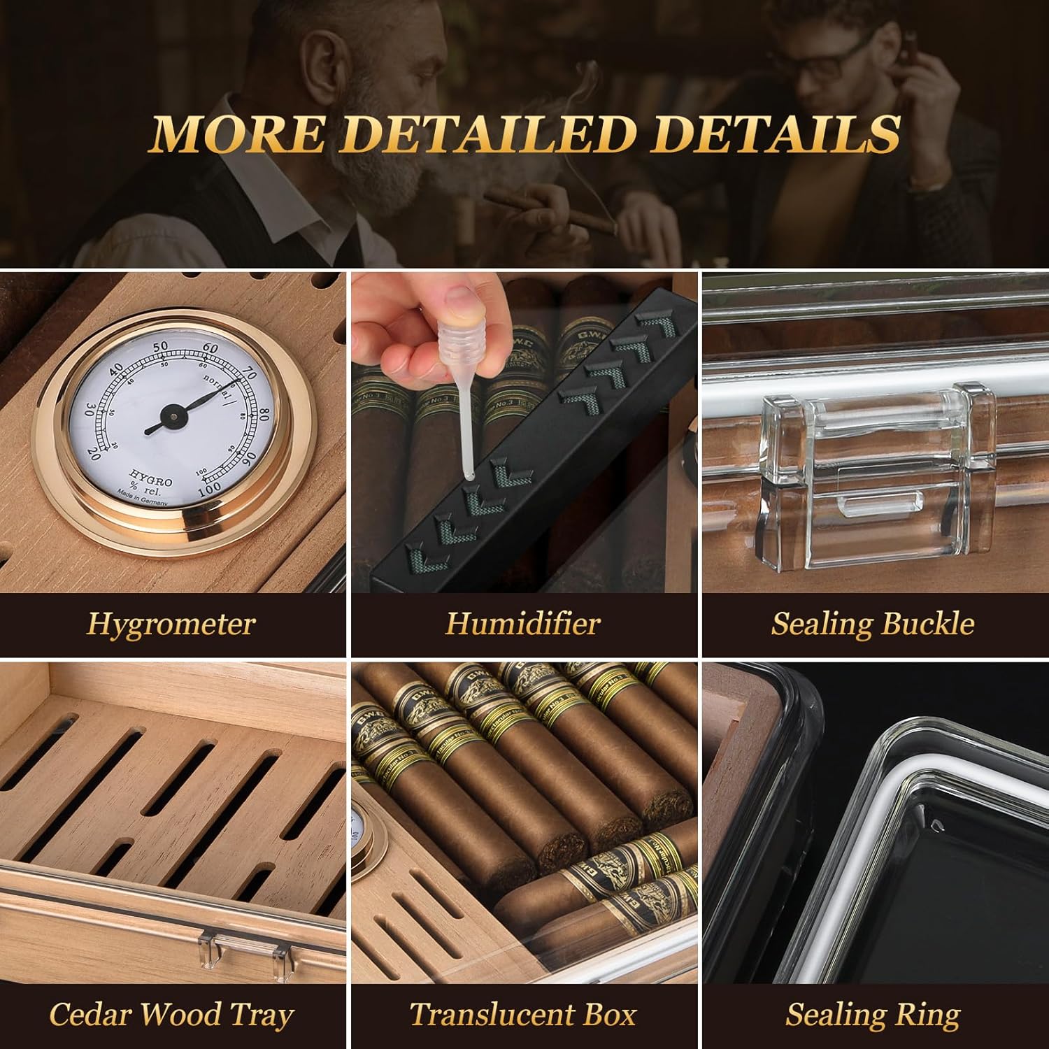 Acryl sigaren humidor, doos me - Home Fragrance Maple Walnut recensie en prijs